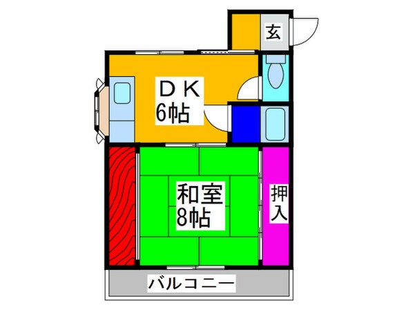 ア－バニティ伊田の物件間取画像